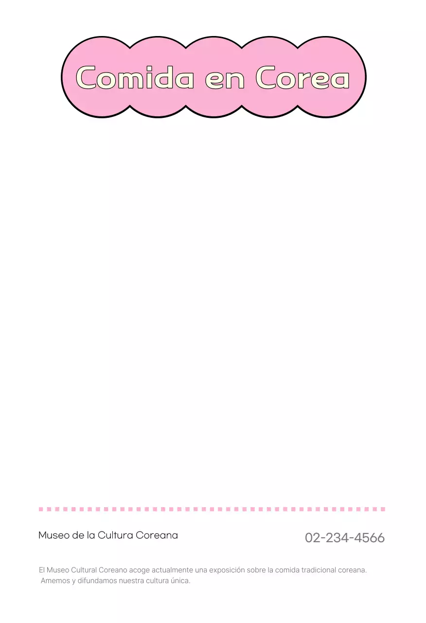 Postal de comida tradicional naranja