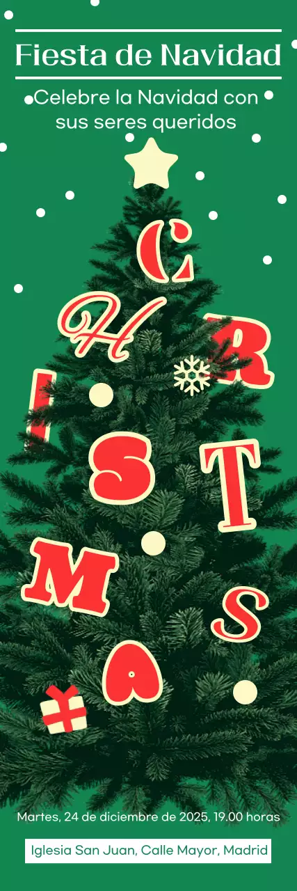 Invitación de Navidad abstracta