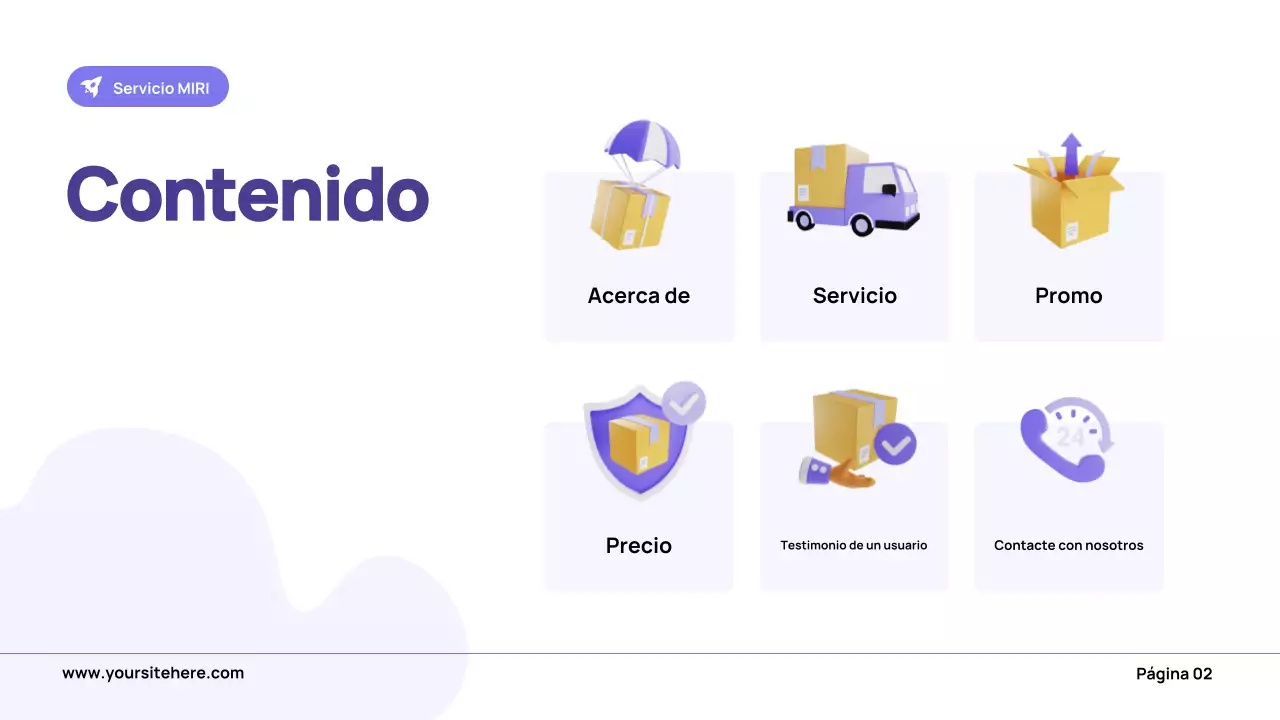 anuncio púrpura de transporte moderno