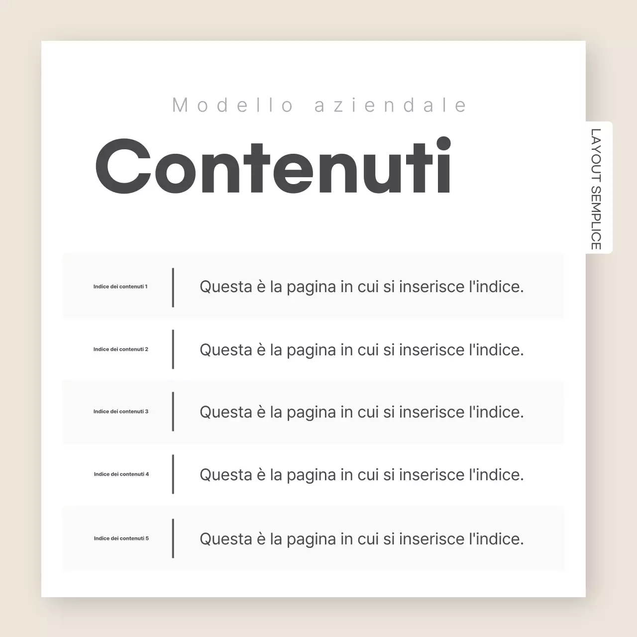 Menta Modello semplice di annunci