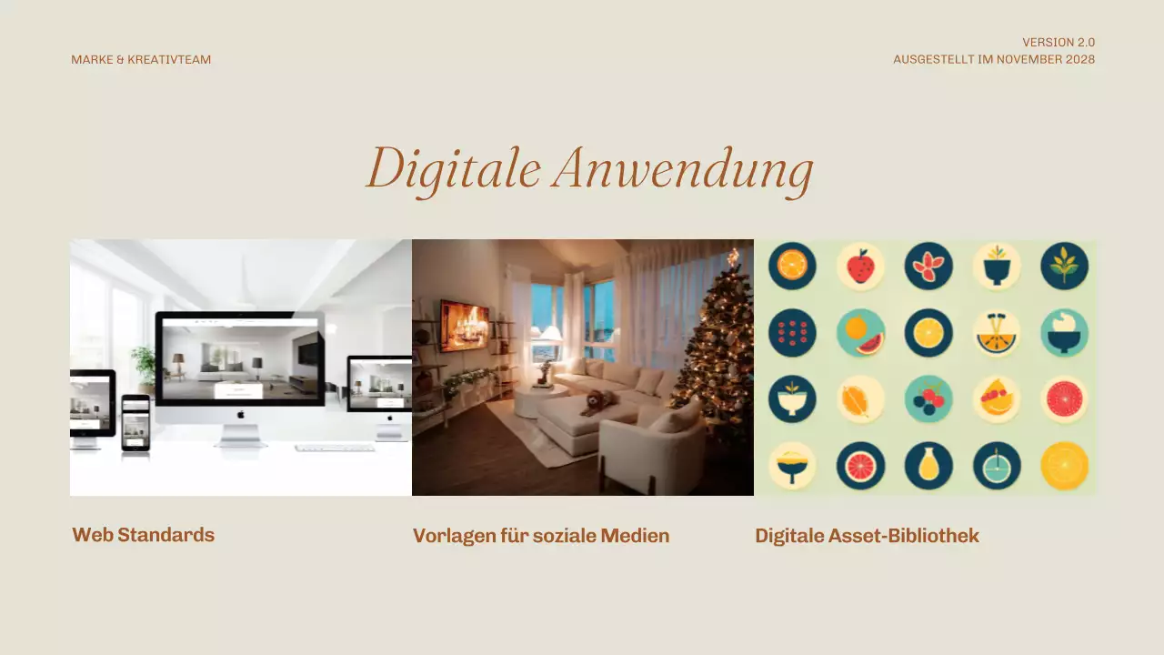 beige minimalistischer Markenleitfaden