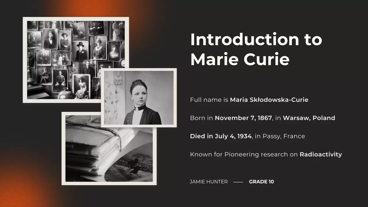 Presentasi Ceramah Ilmuwan Klasik Orange