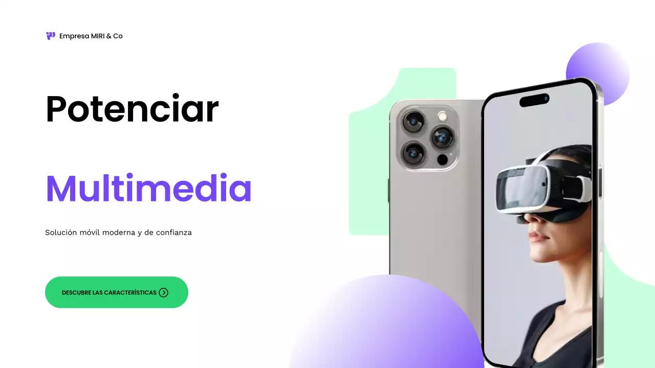 promoción multimedia moderna y ecológica