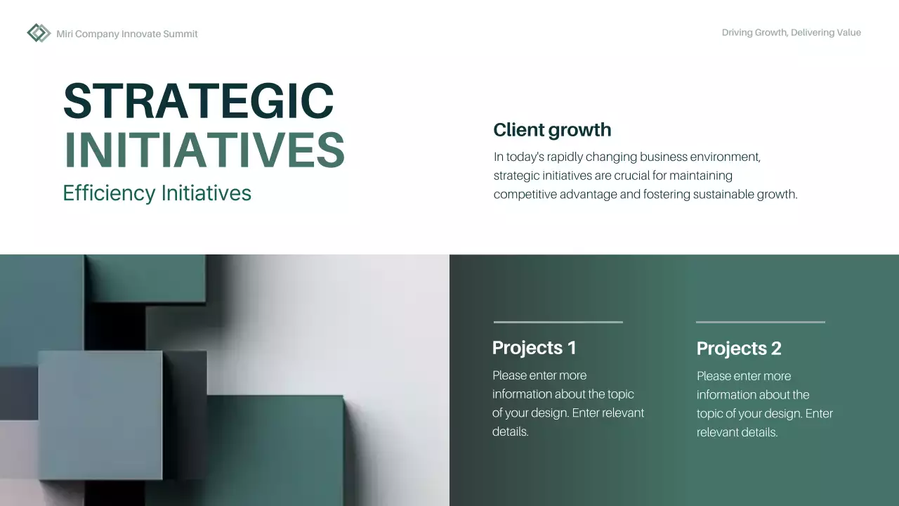 Green Modern Business Report Presentation