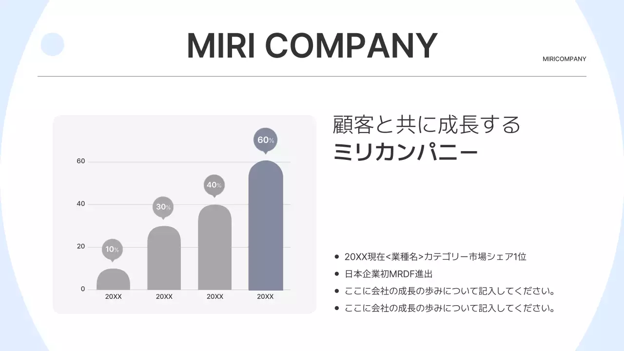 水色 シンプル 会社説明会 資料 プレゼンテーション