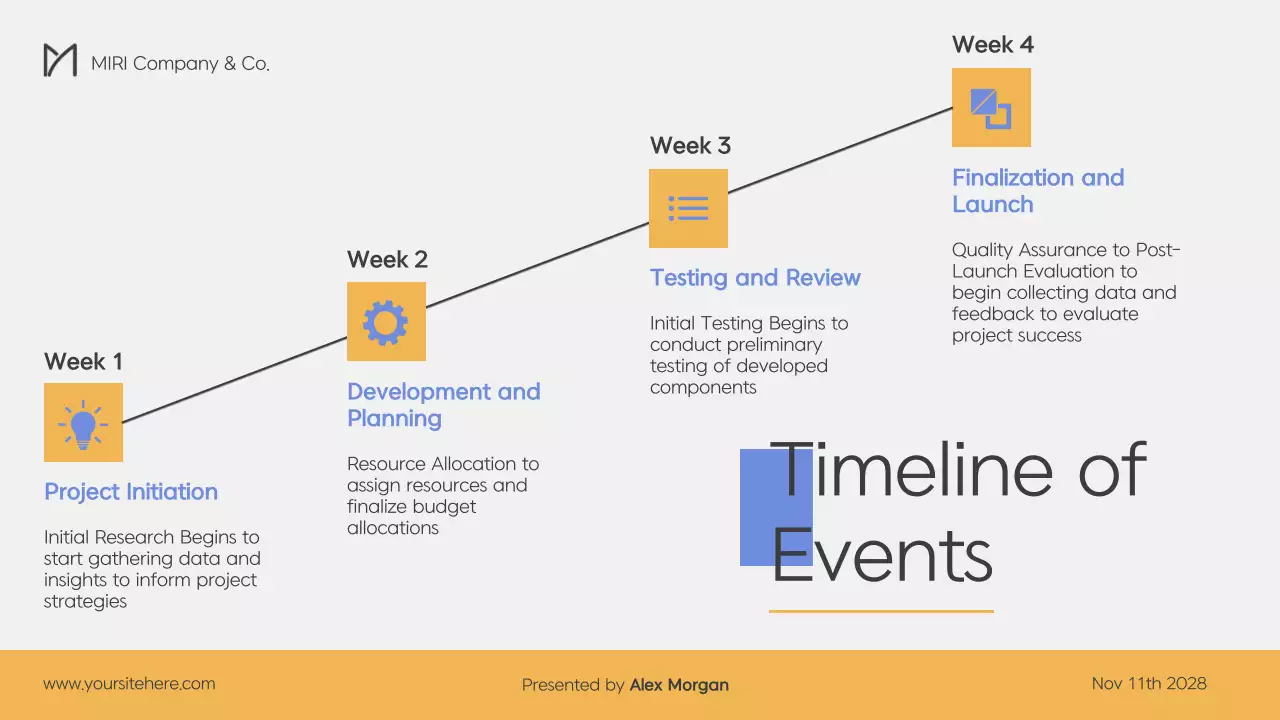 Blue Clean Business Presentation