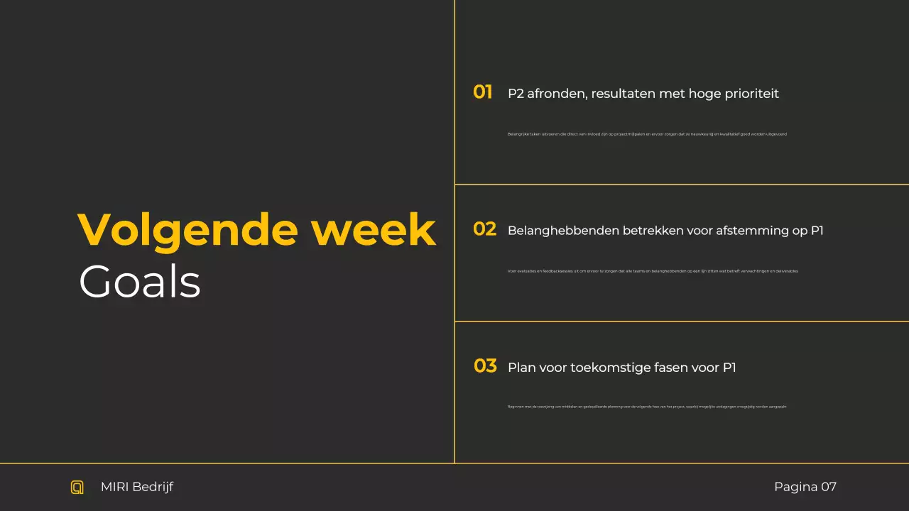 Zwart modern zakenrapport