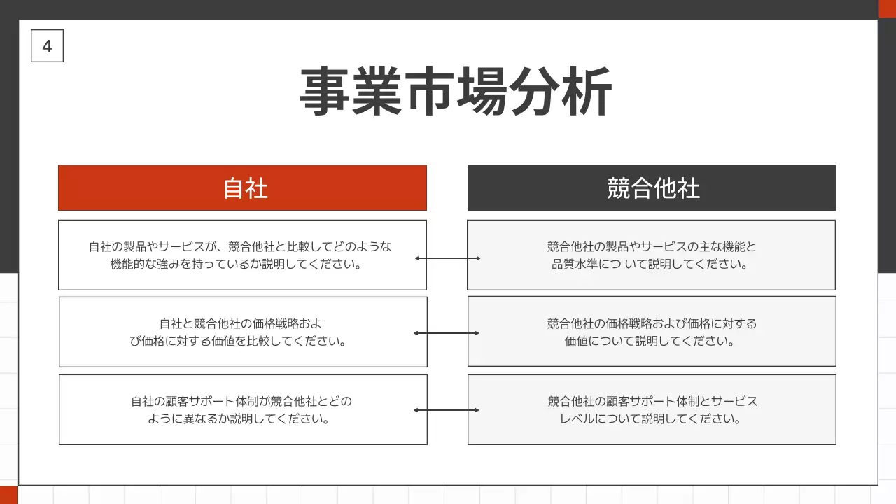 黒 モダン ビジネス 企画書 プレゼンテーション