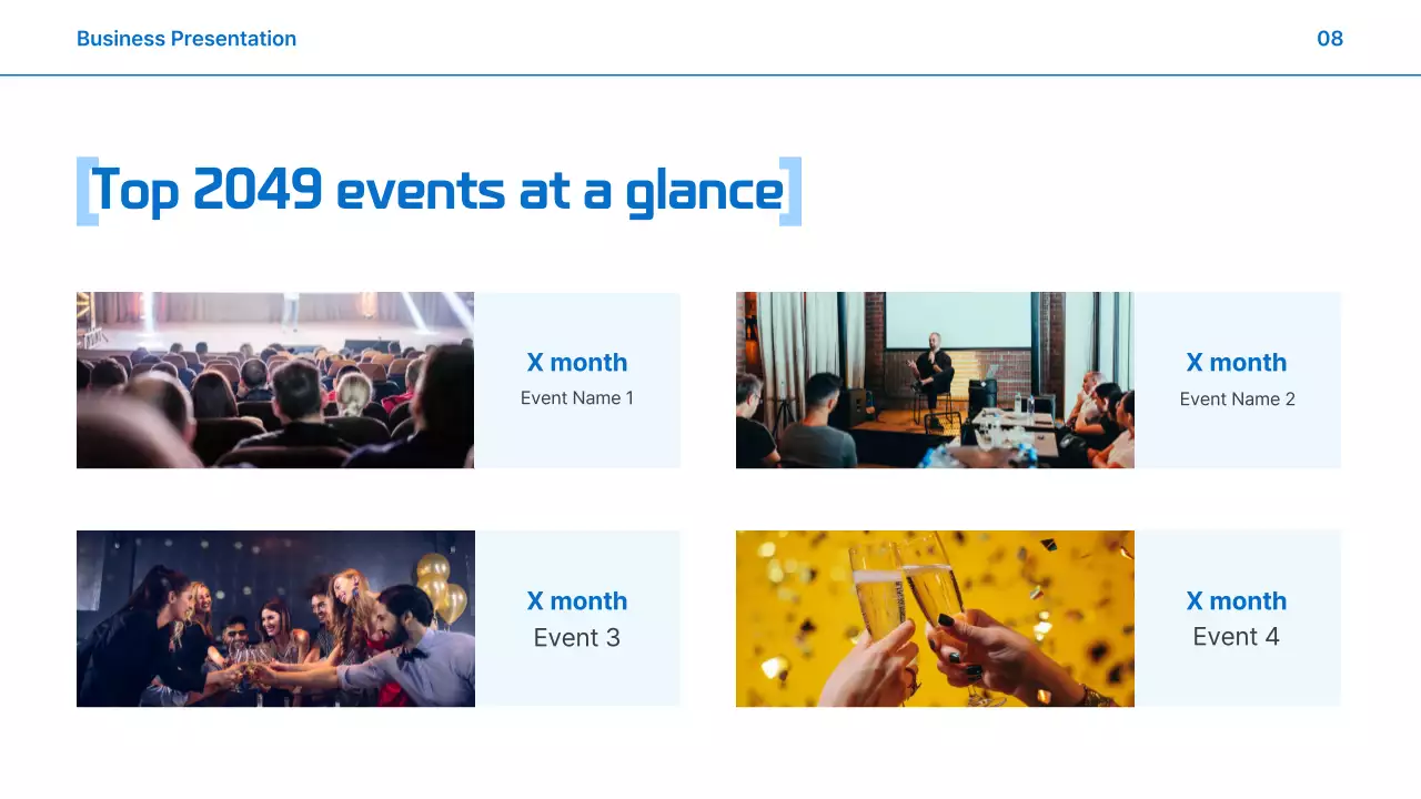 Blue Modern Business Report Presentation