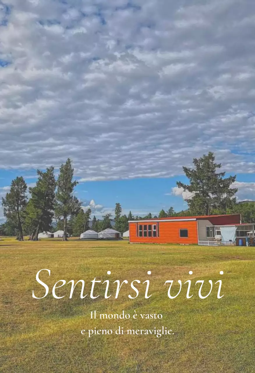 Set di cartoline di viaggio sulla natura astratta