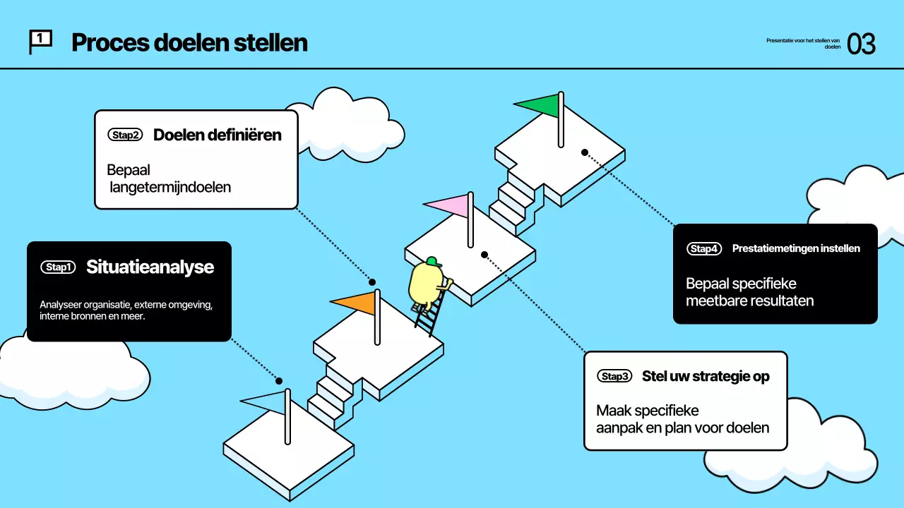 Abstracte Kitch Doelbepaling Trainingsmateriaal