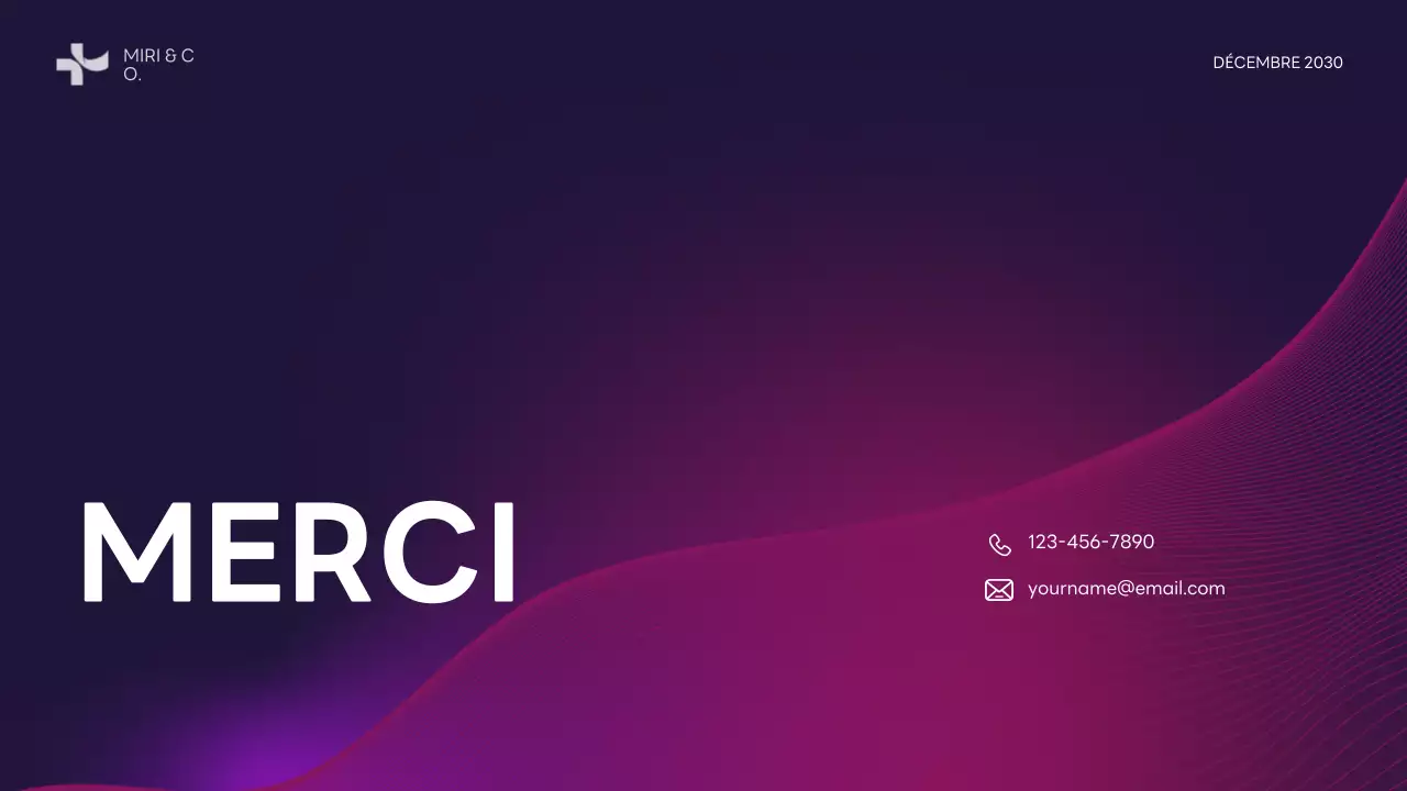 Plan d'affaires moderne pourpre