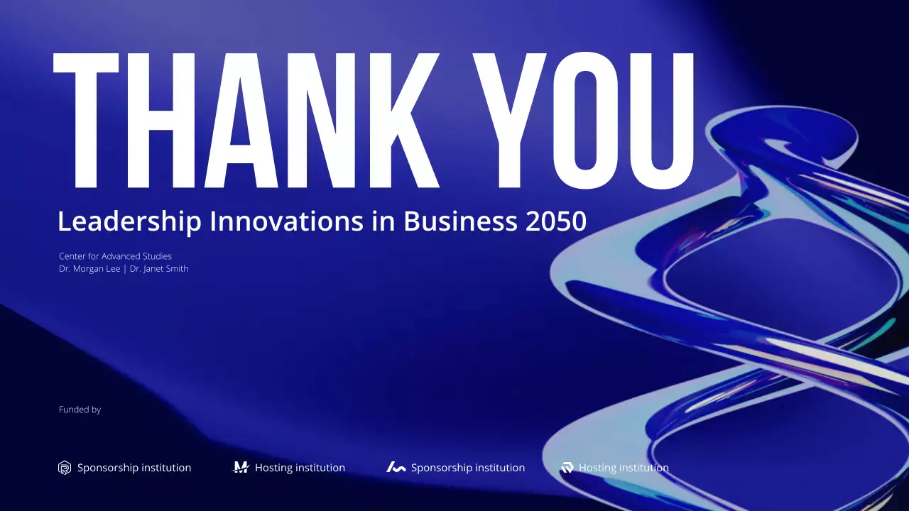 블루 모던 비즈니스 컨퍼런스 프레젠테이션