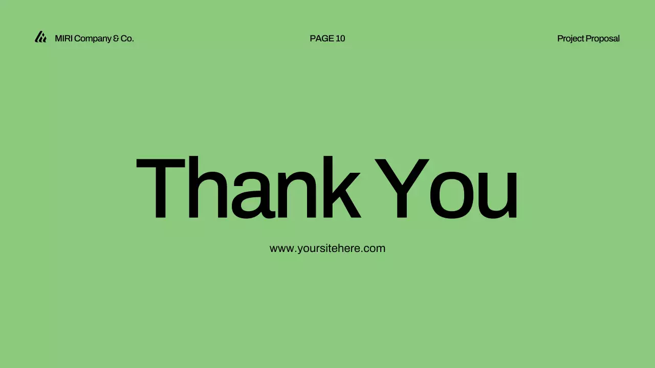 Green Minimal Project Presentation