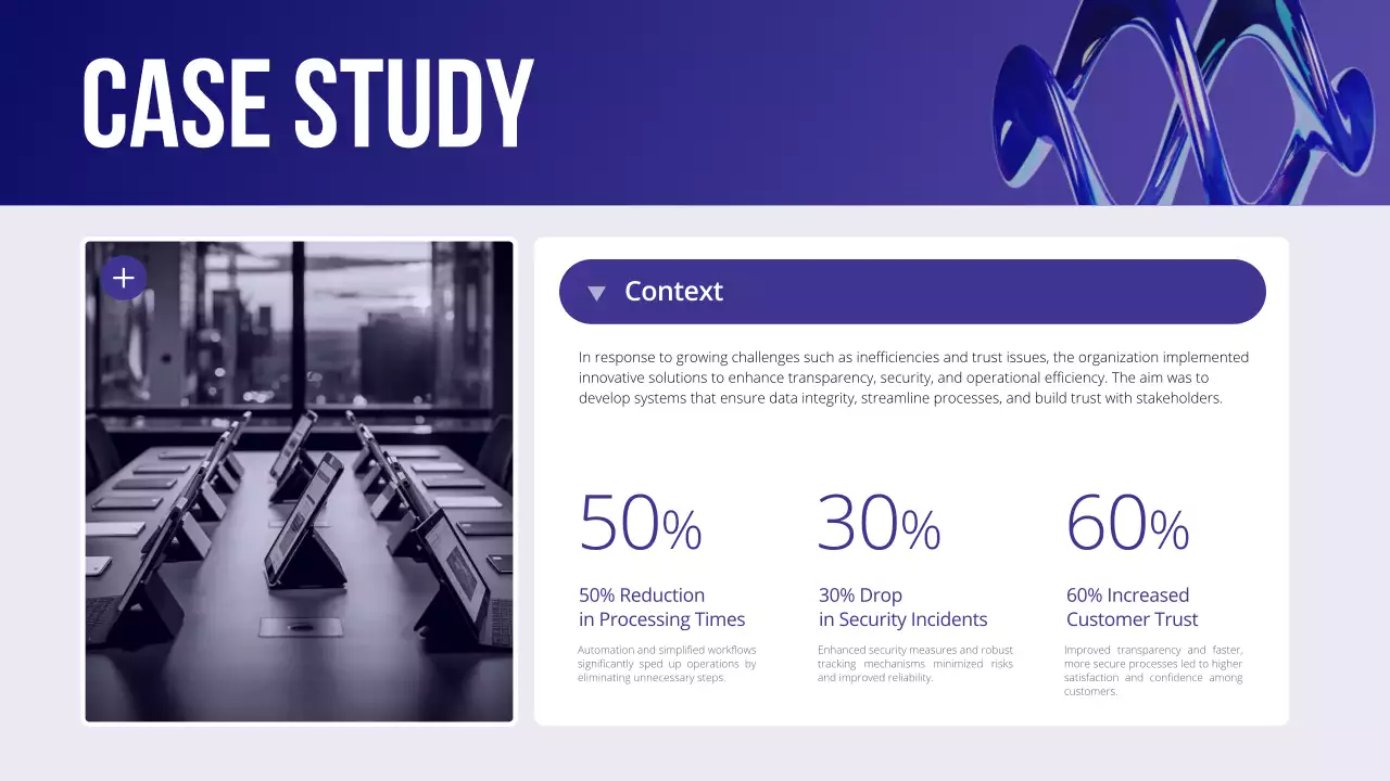 블루 모던 비즈니스 컨퍼런스 프레젠테이션