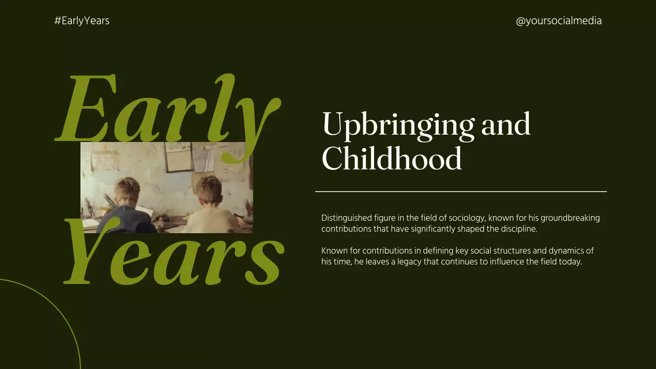 Green Vintage Biography Presentation