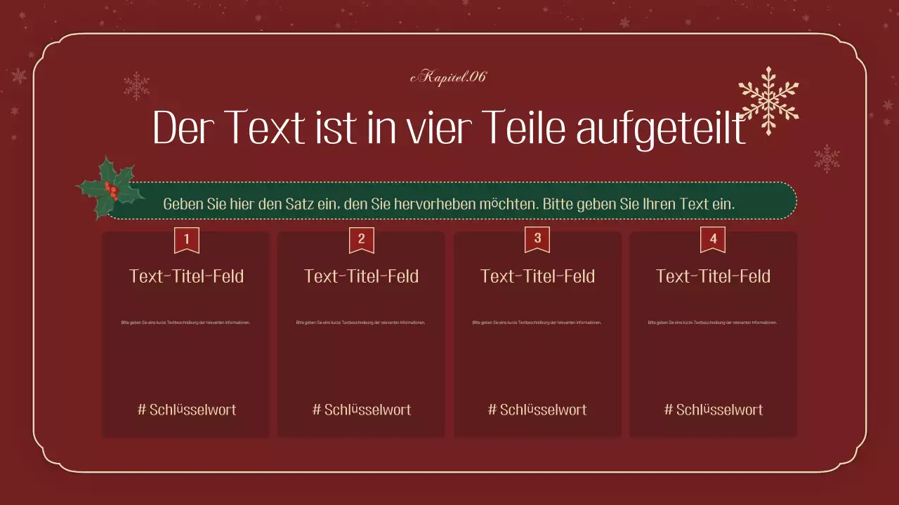 Ein luxuriöser Weihnachtsplaner in Grün