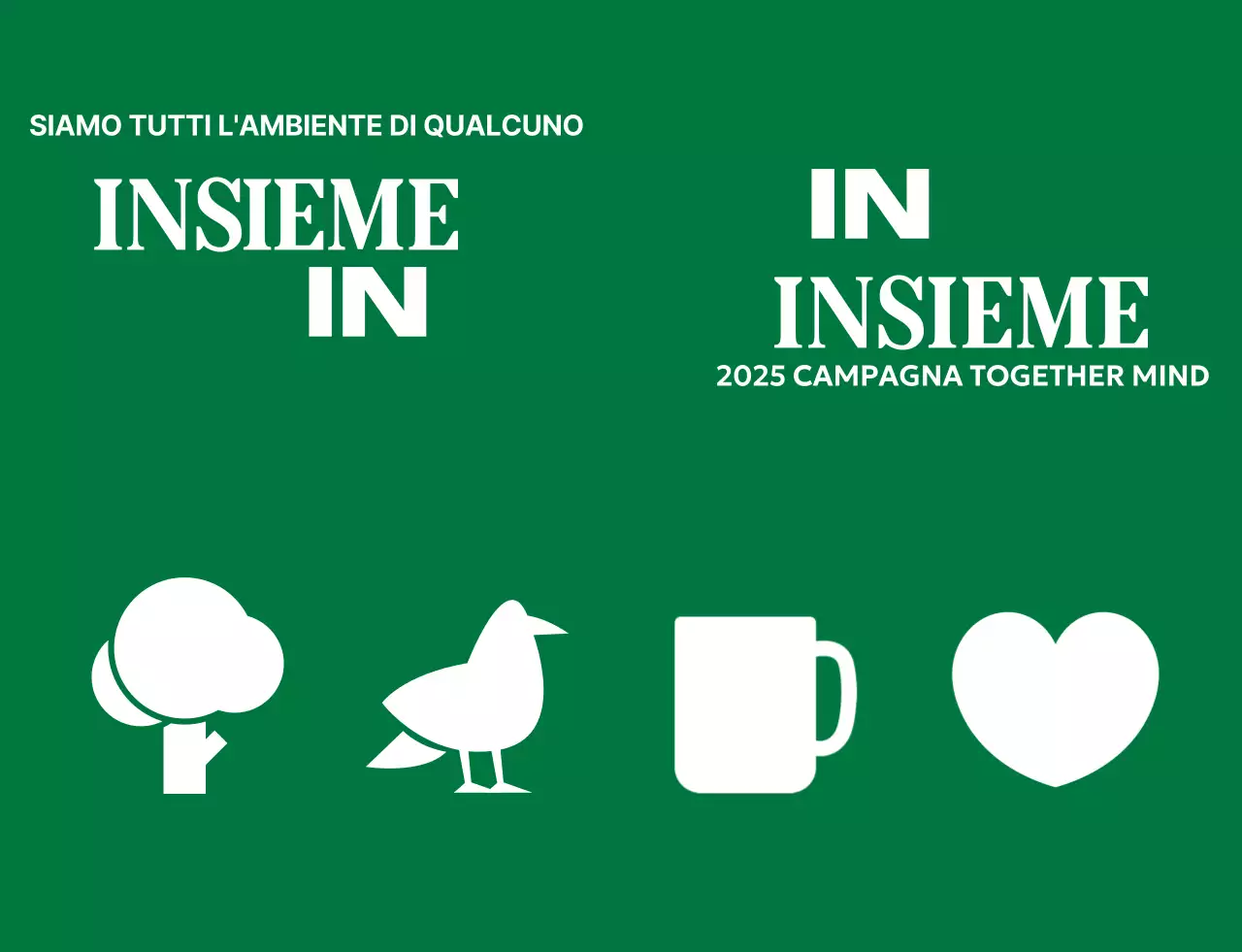 Campagne ambientali semplici con icone