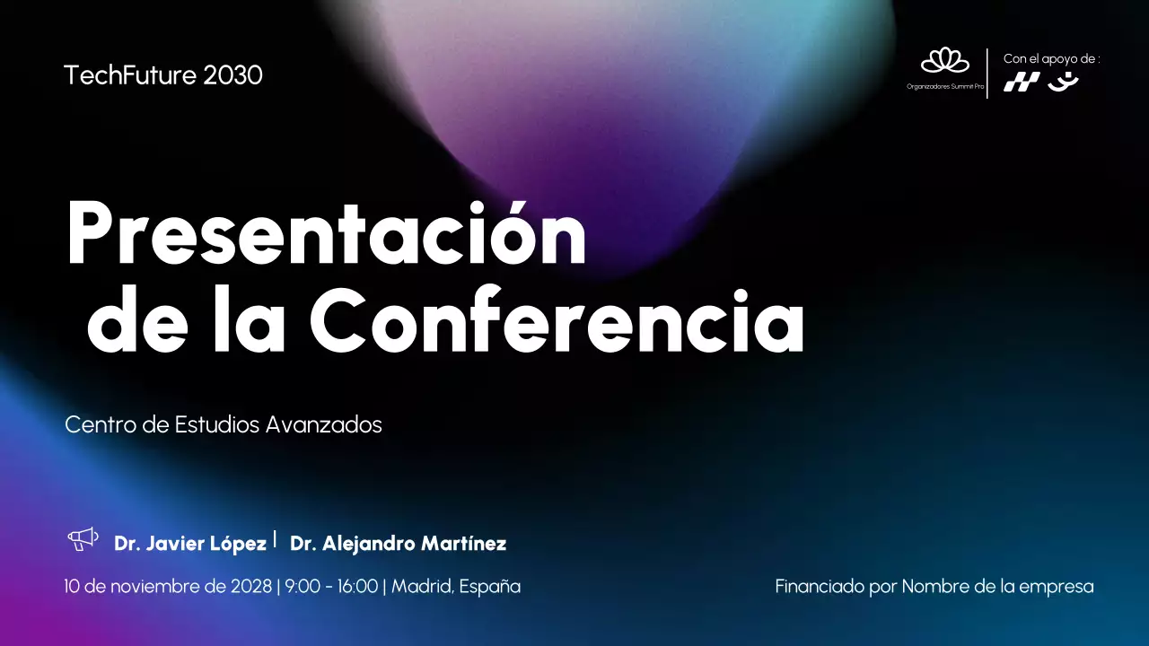 Anuncio de la Conferencia Blue Modern