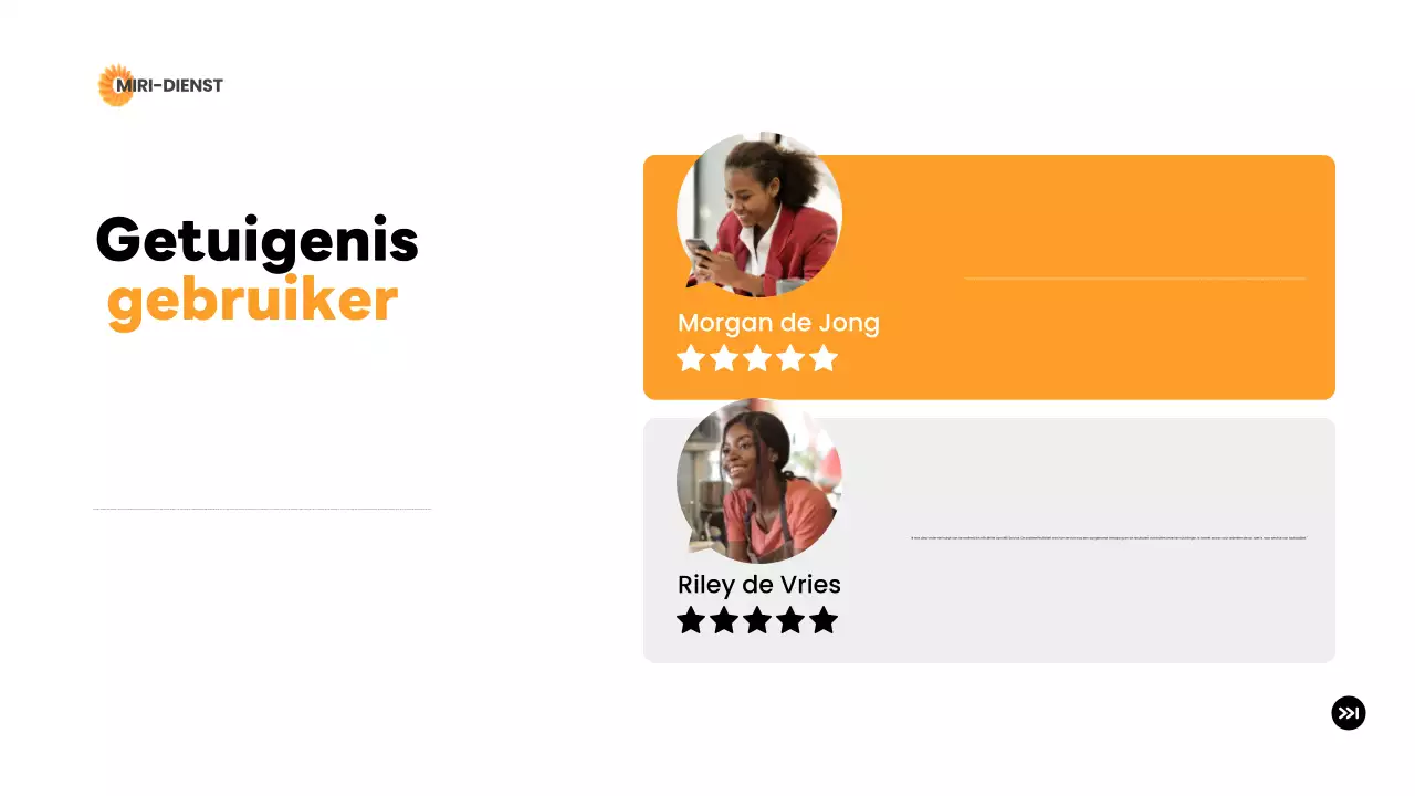 orange moderne levering introductie