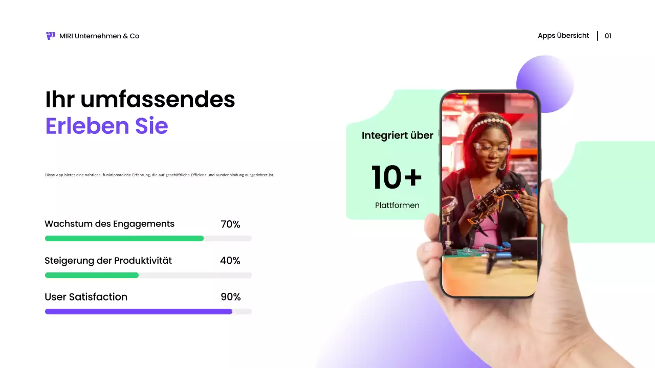 grüne moderne Multimedia-Förderung