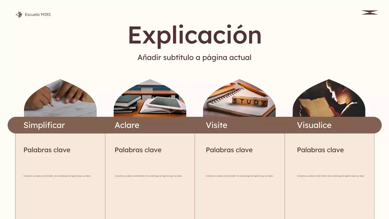 beige clase de educación moderna