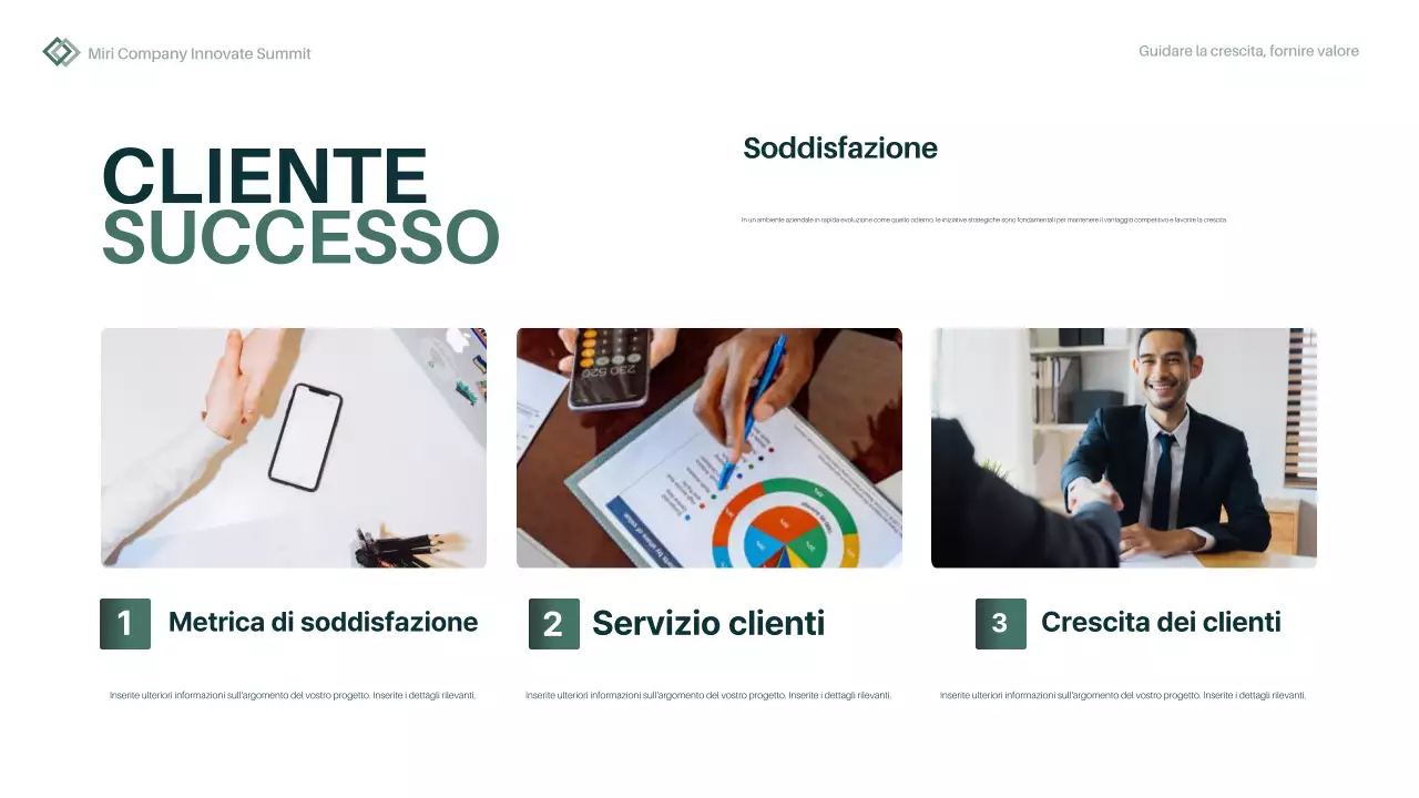 green minimal rapporto annuale piano d'impresa