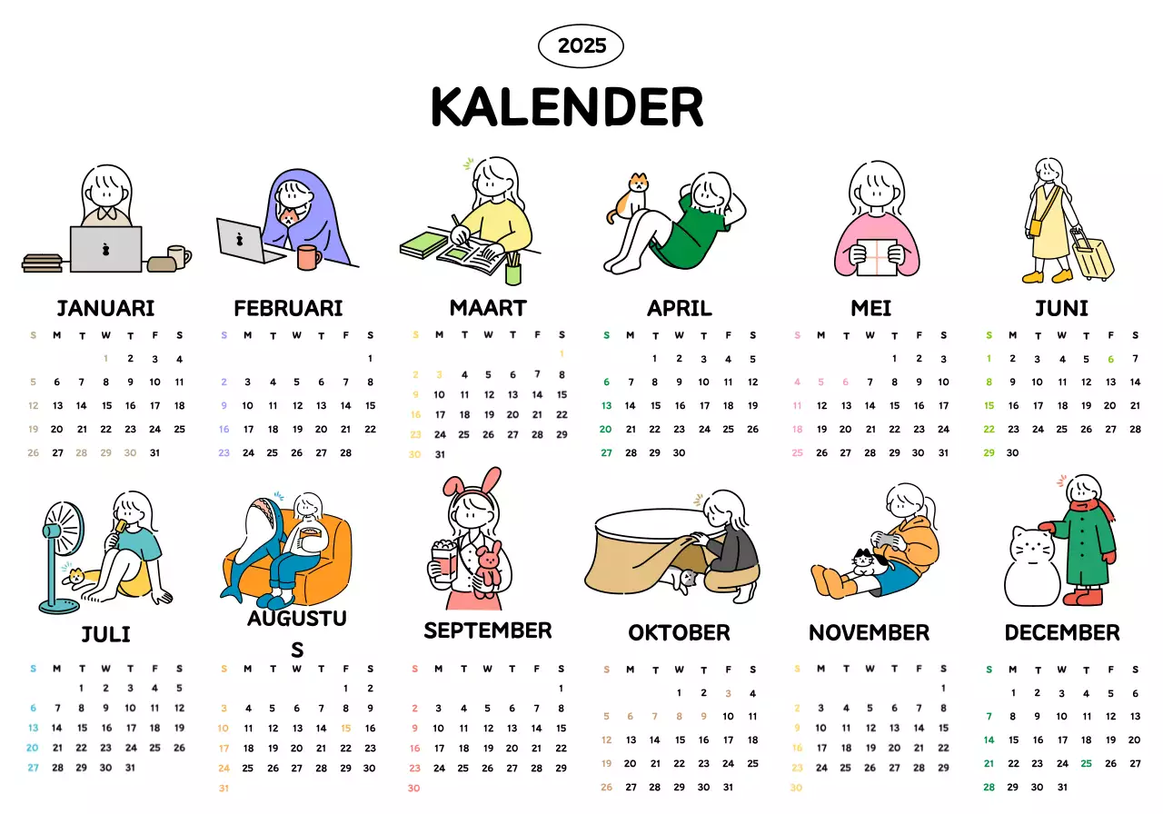 Een mooie kalender
