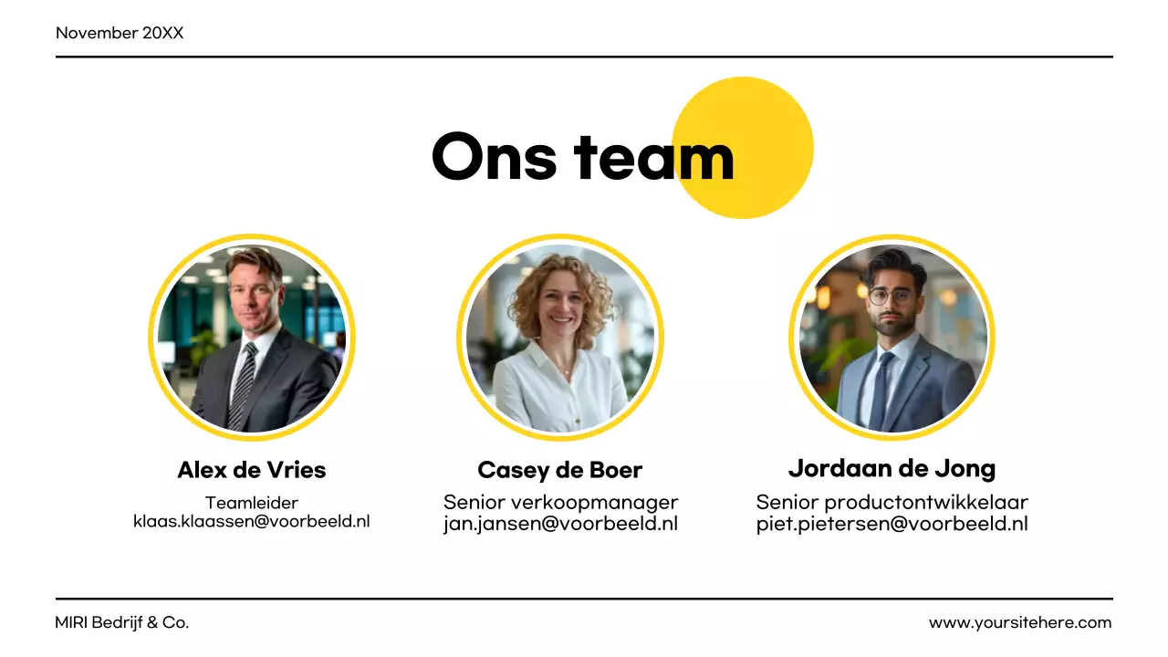 geel modern projectdocument