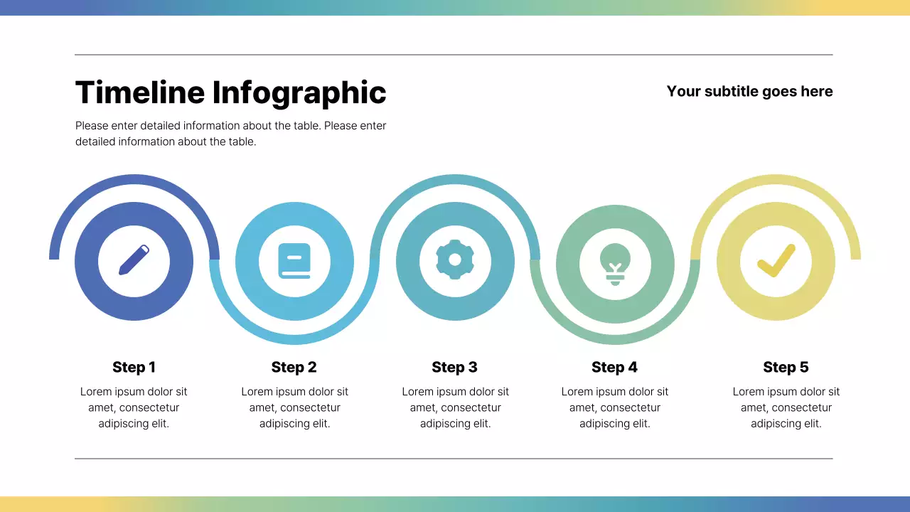 Rainbow Minimal Timeline Presentation