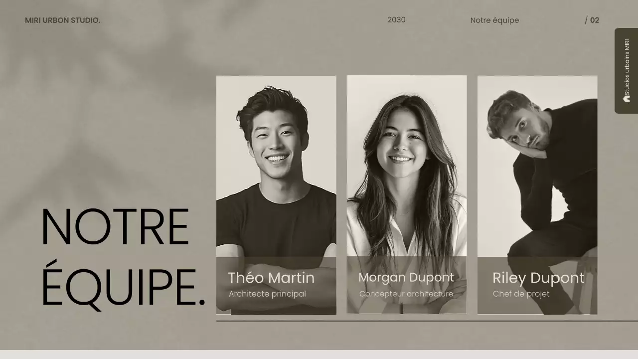 portefeuille d'architecture moderne grise