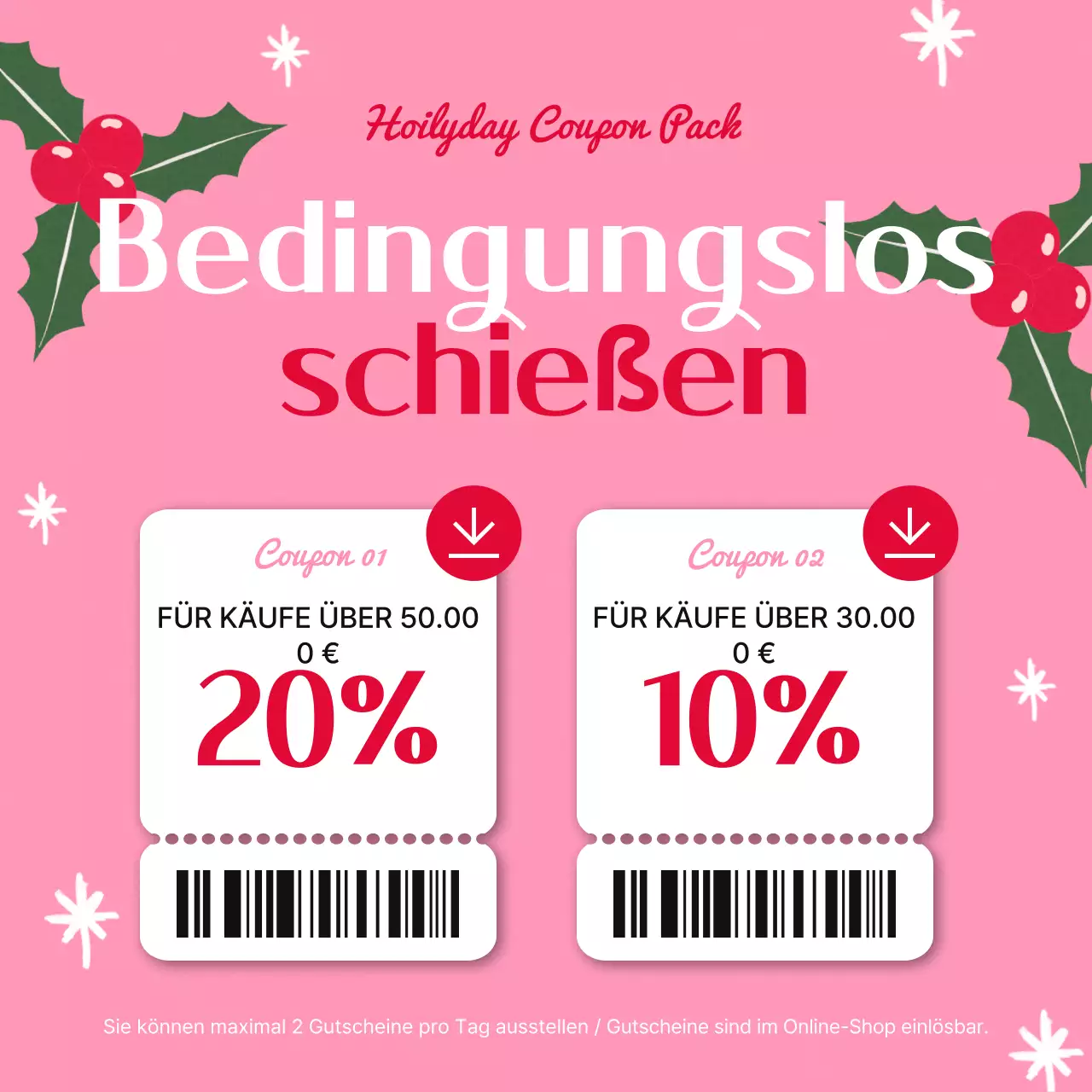 Green Retro Coupon Aktion