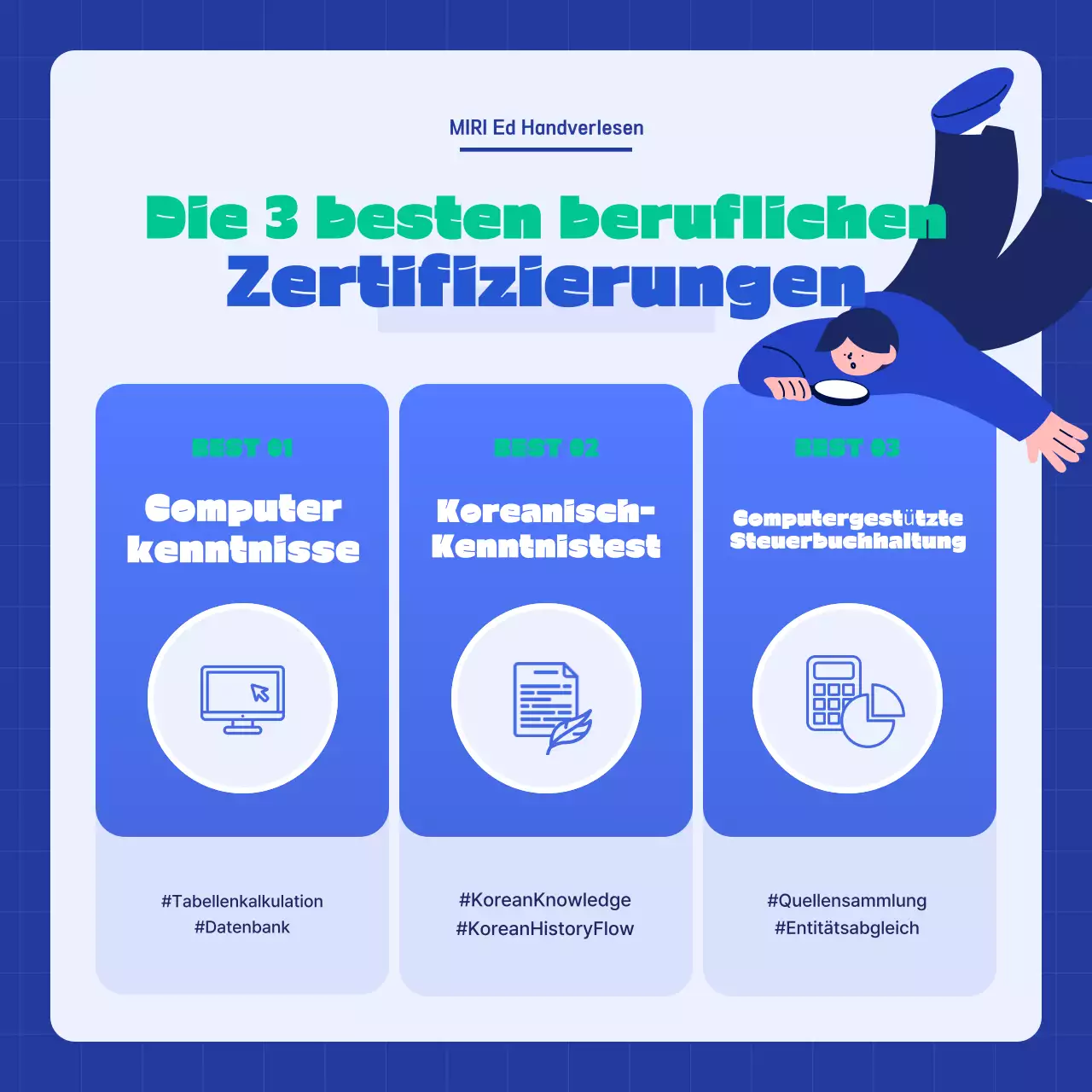 Blue Modern Certified-Anzeigen