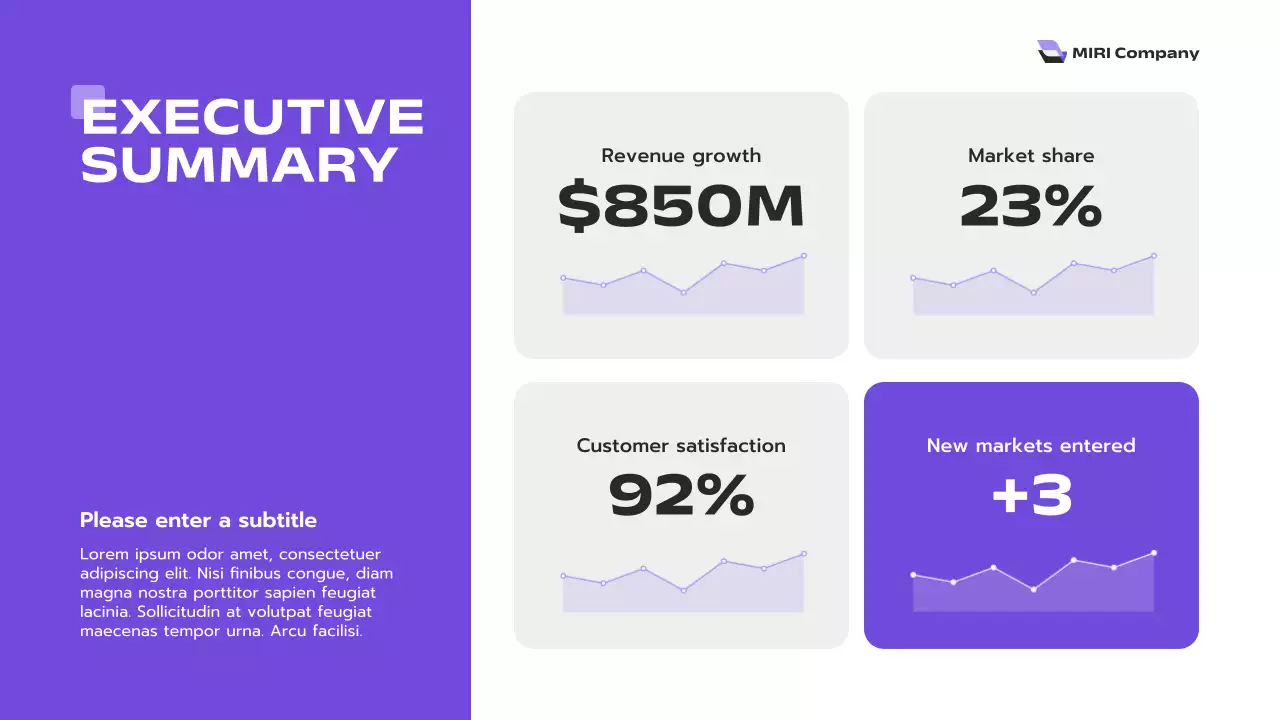 Purple Modern Business Report Presentation
