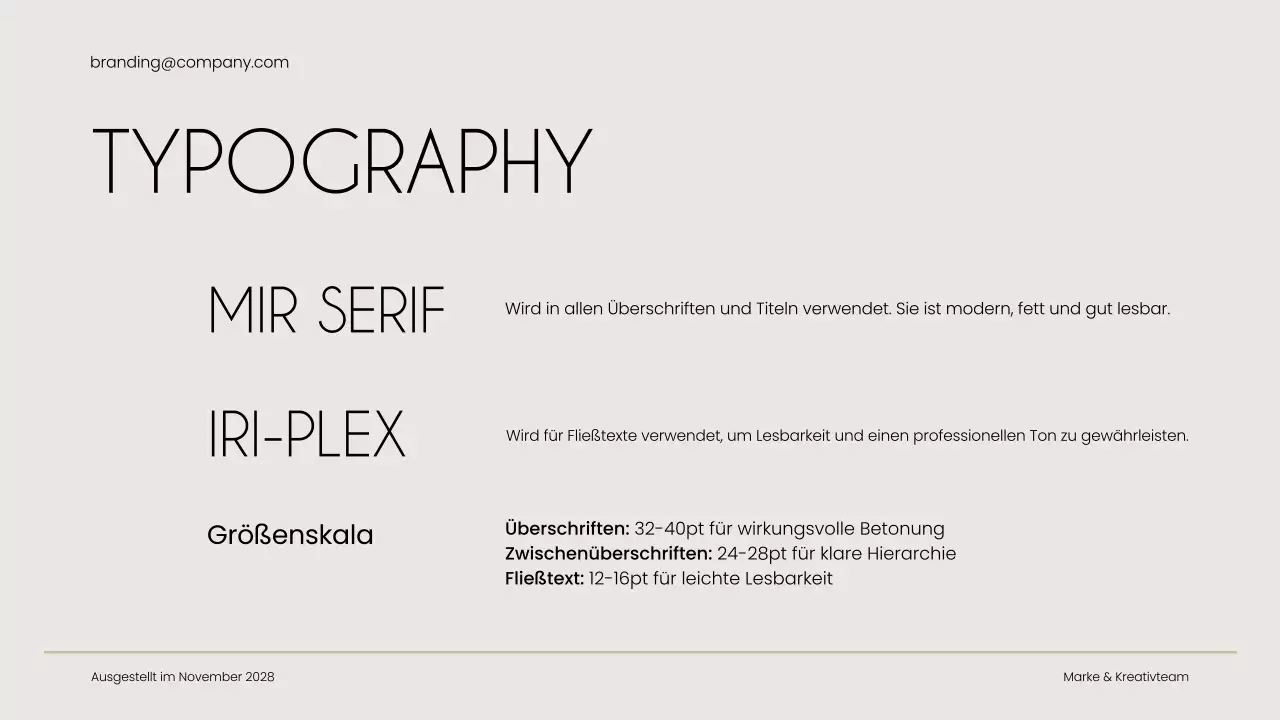 beige modern brand guide