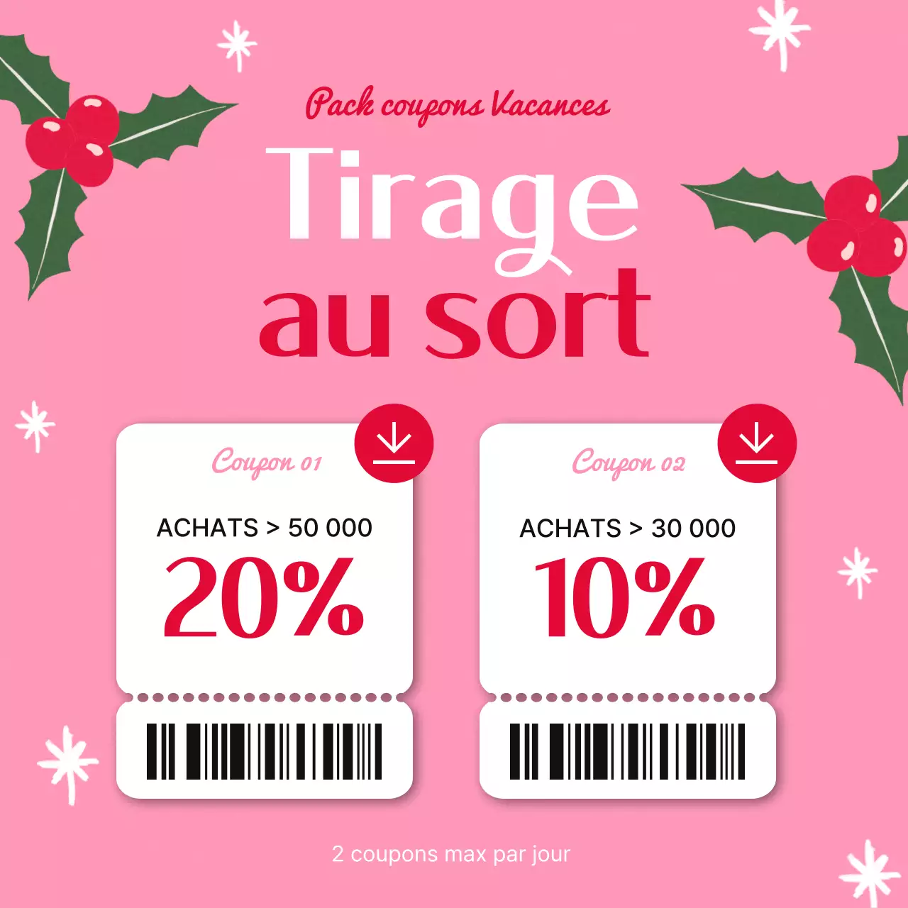 Coupon de promotion Green Retro