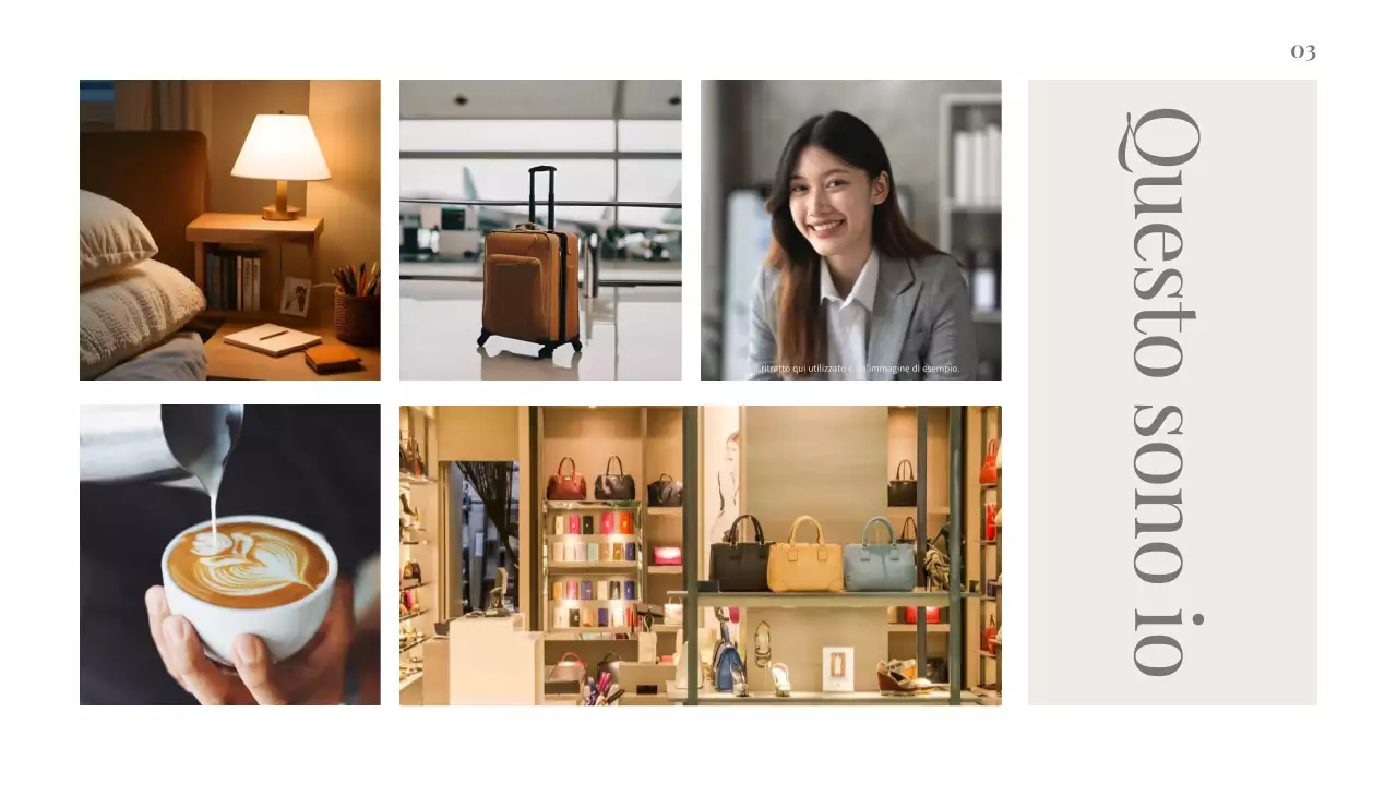 Presentazione pulita ed estetica del profilo About Me per professionisti