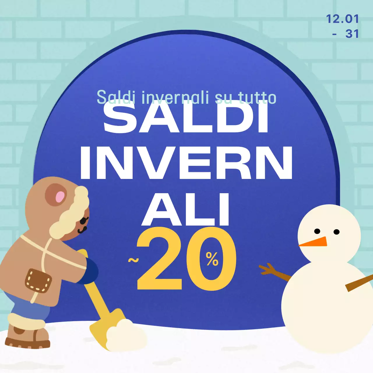 Promuovete i vostri eventi invernali in azzurro