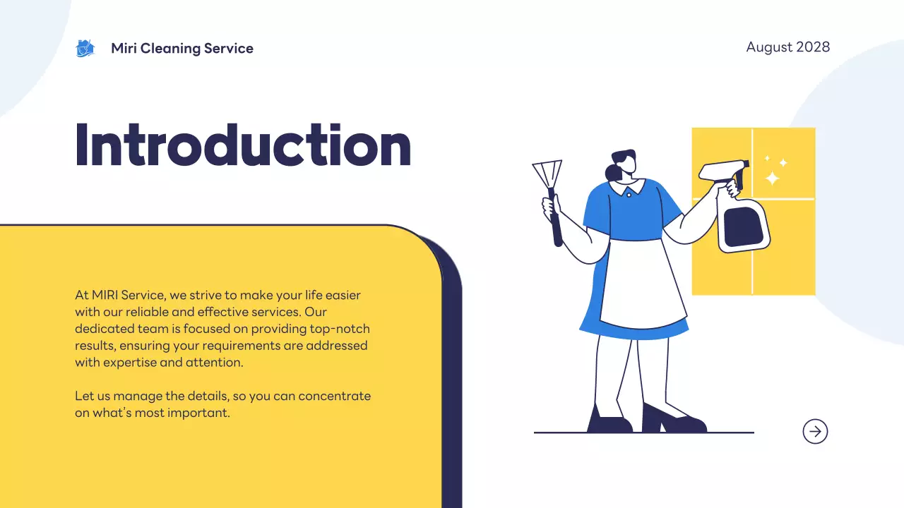 Blue Modern Cleaning Presentation