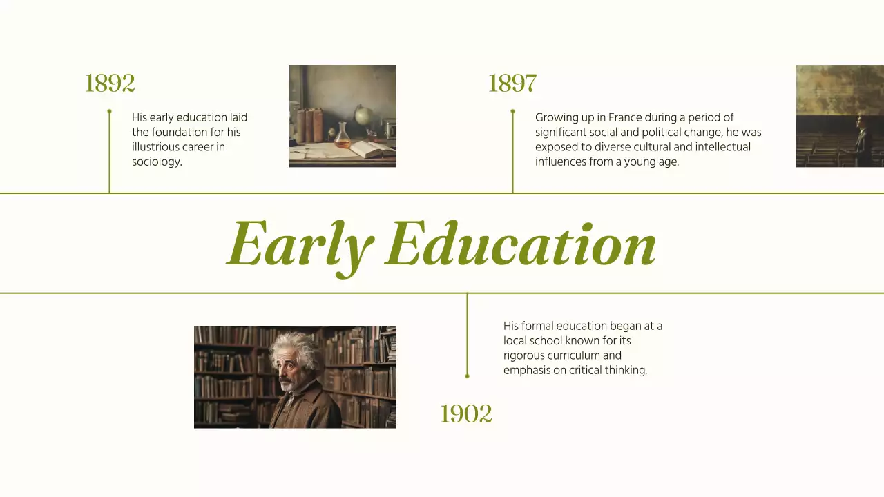 Green Vintage Biography Presentation