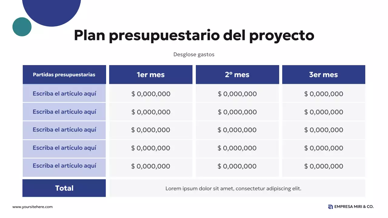 blue modern business proposal
