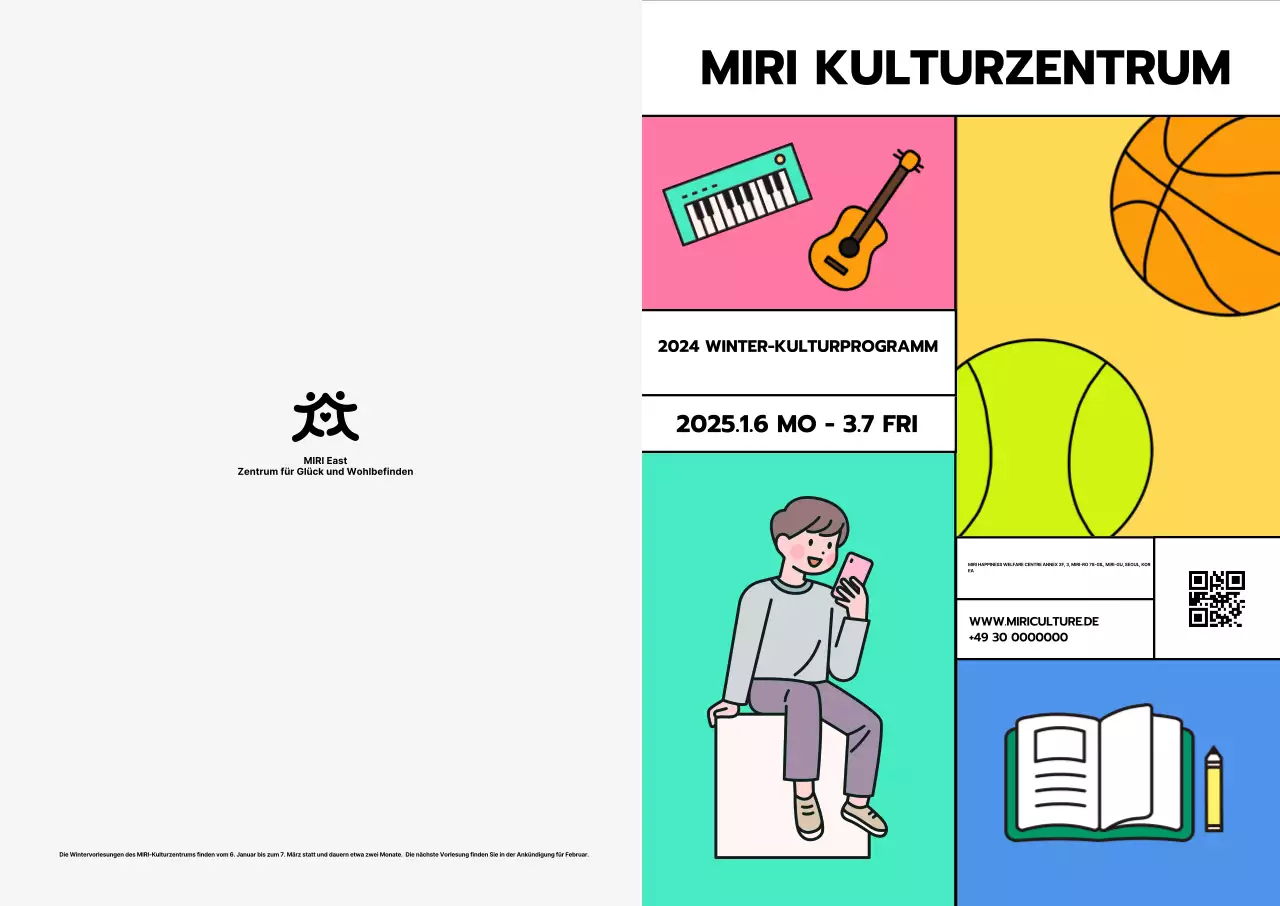 Förderung von Programmen des Popkulturzentrums mit einer Vielzahl von Illustrationen