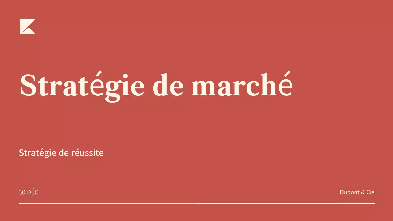 Plan d'affaires Red Modern