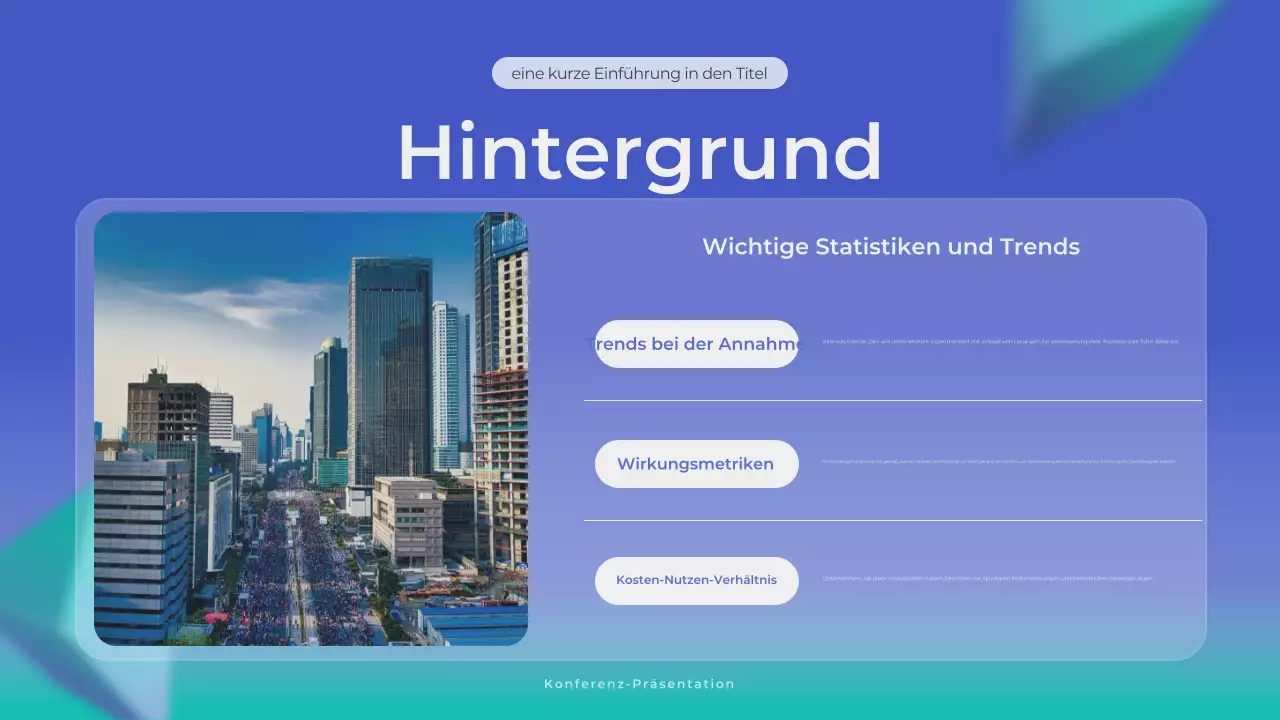 blaue moderne Geschäftsanzeige