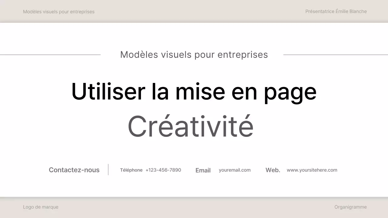 collection minimale grise d'organigrammes