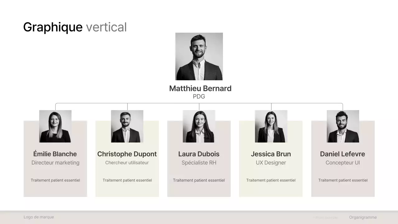 collection minimale grise d'organigrammes