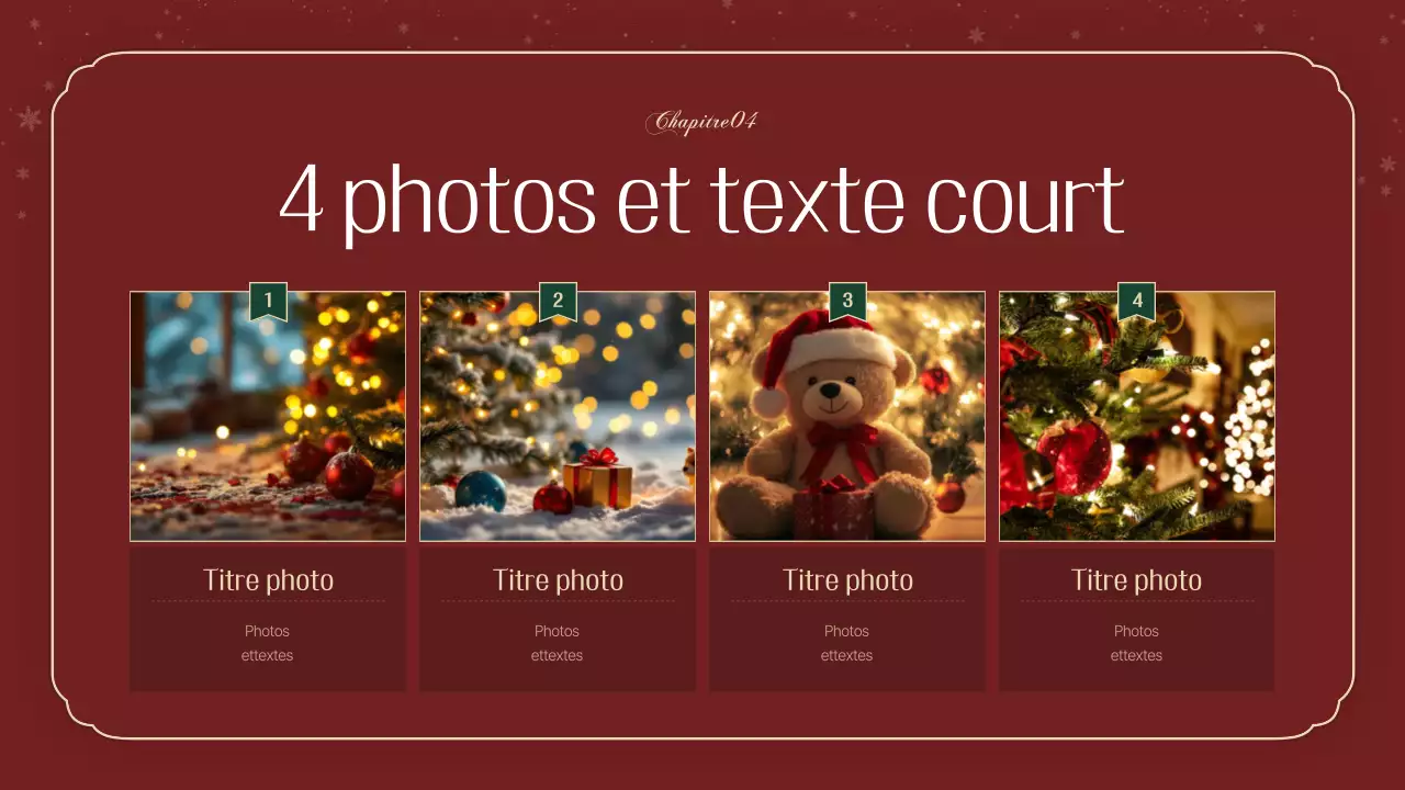 Un luxueux agenda de Noël en vert