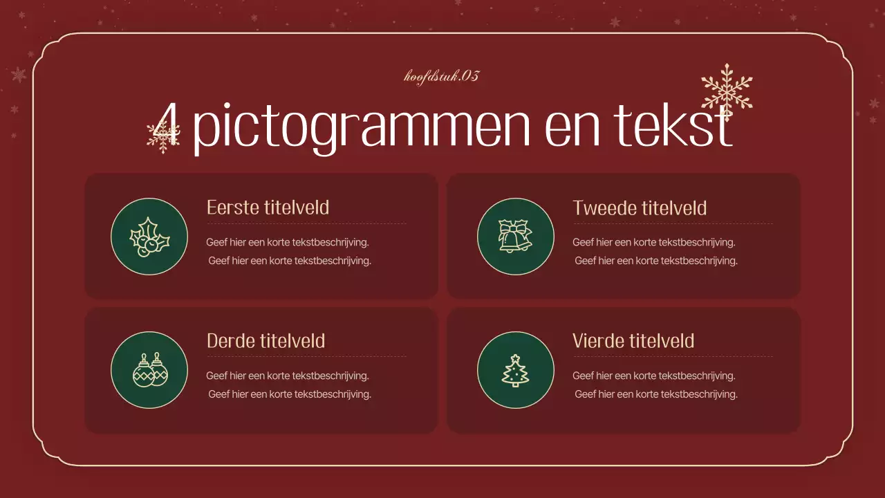 Een luxe kerstplanner in groen