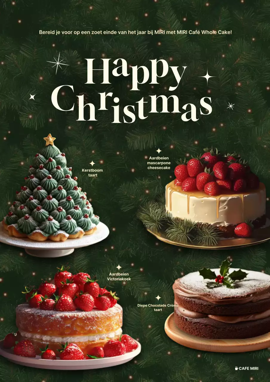 Abstracte Vintage Kerstmis Evenement Poster