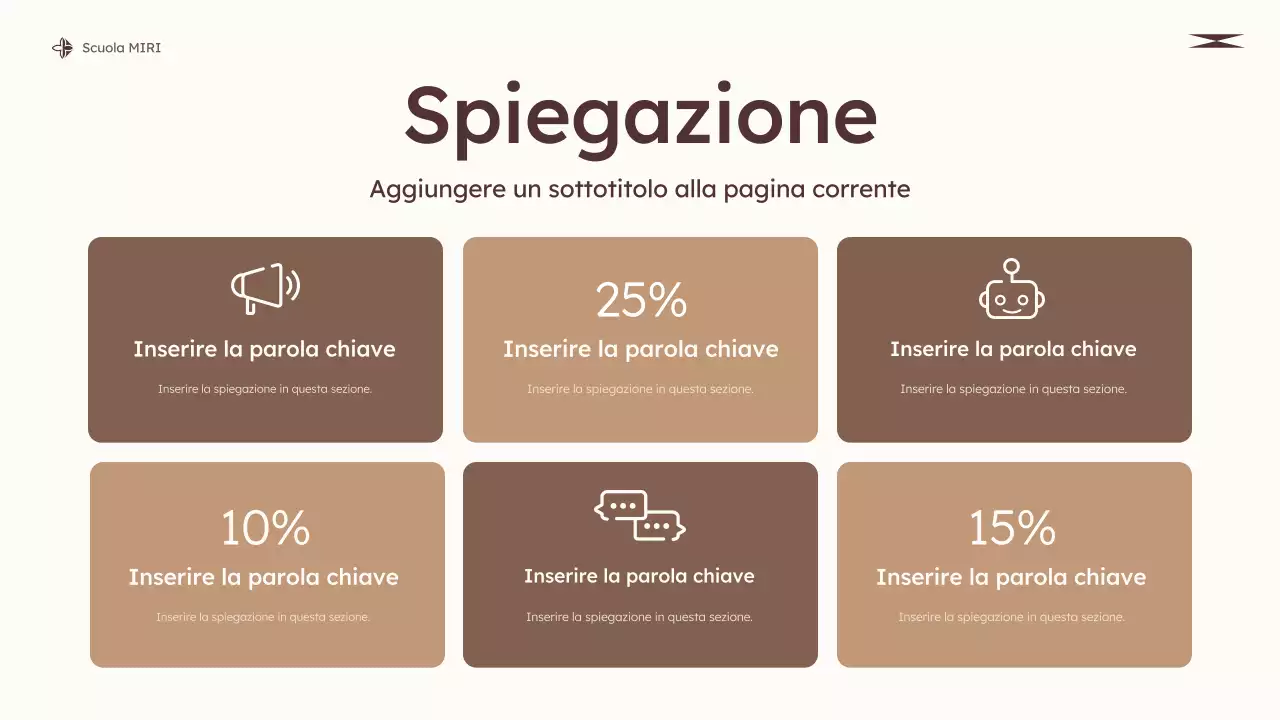 classe di educazione moderna beige